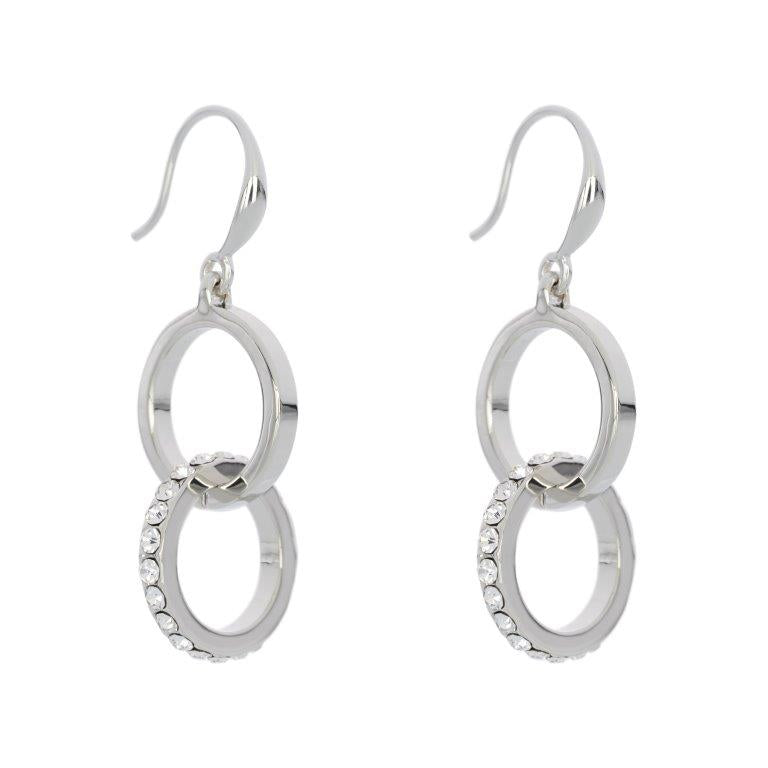 Fine | Silver Link & Bling Earring