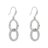 Fine | Silver Link & Bling Earring