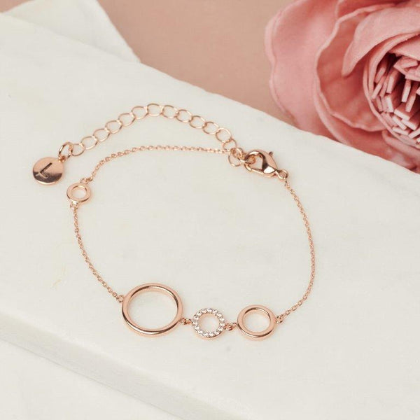 Fine | Rose Gold 3 Ring Bracelet