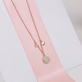 Fine | Short Rose Gold Crystal & Charms Necklace