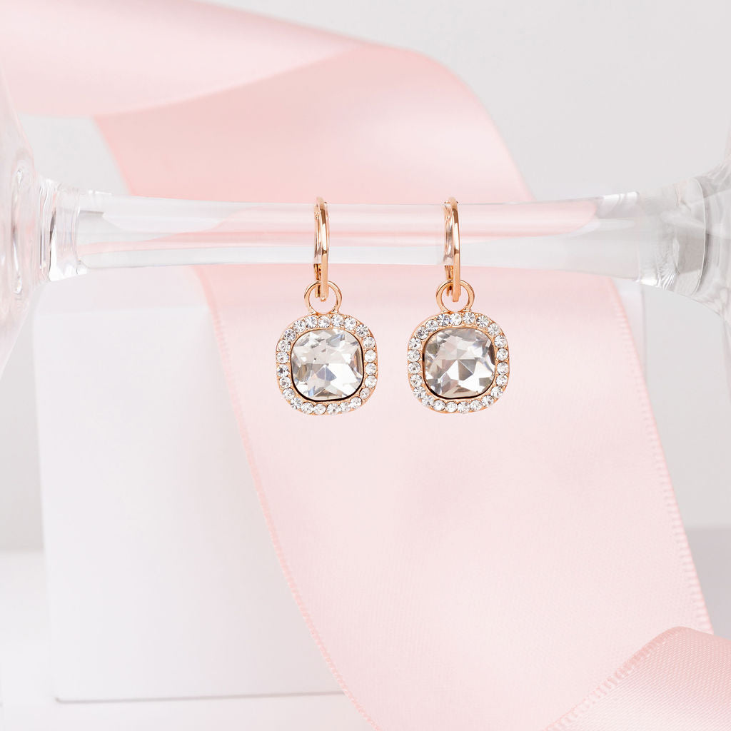 Fine | Rose Gold CZ Earring