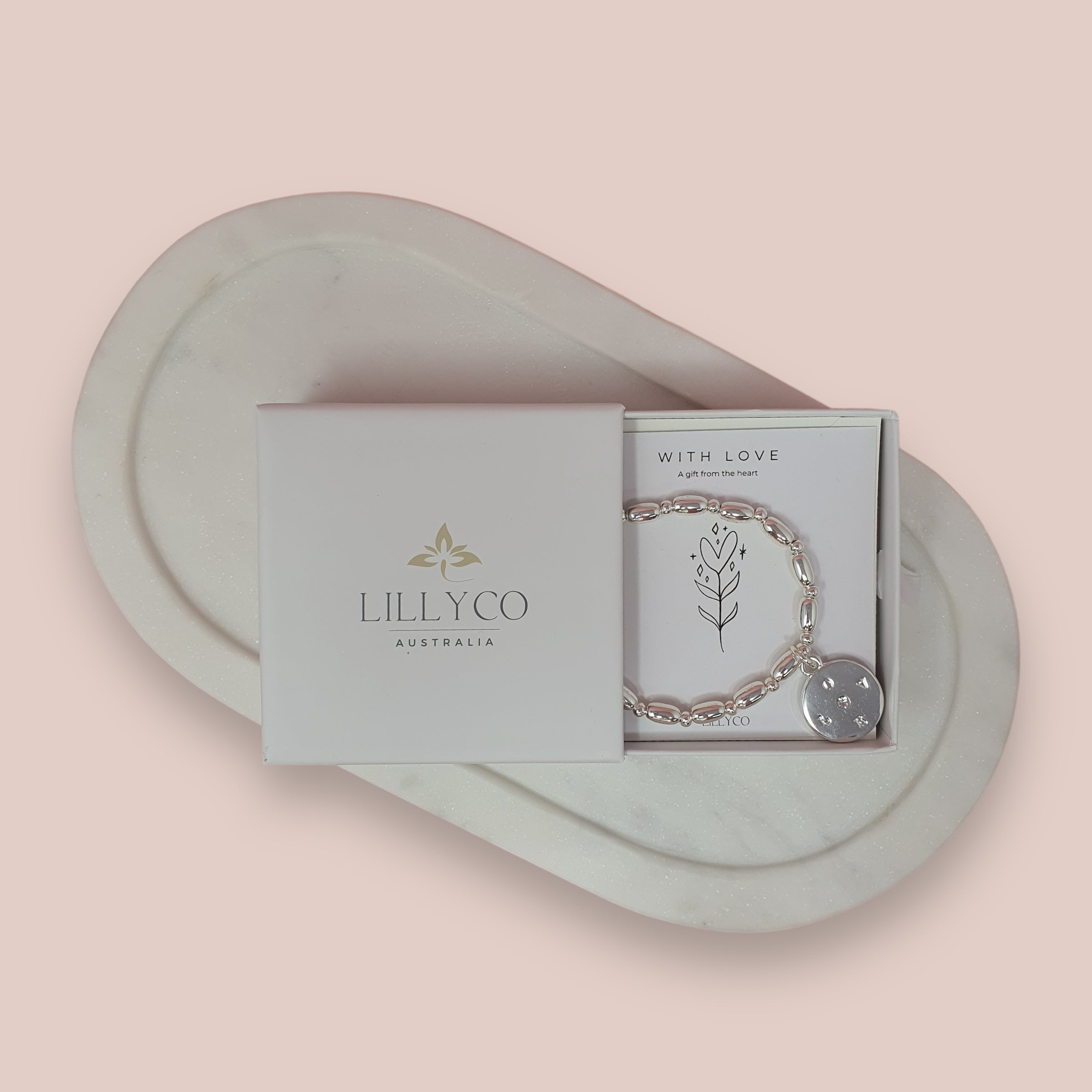 JEWELLERY GIFT BOX | With Love #1 Boxed Silver Bracelet