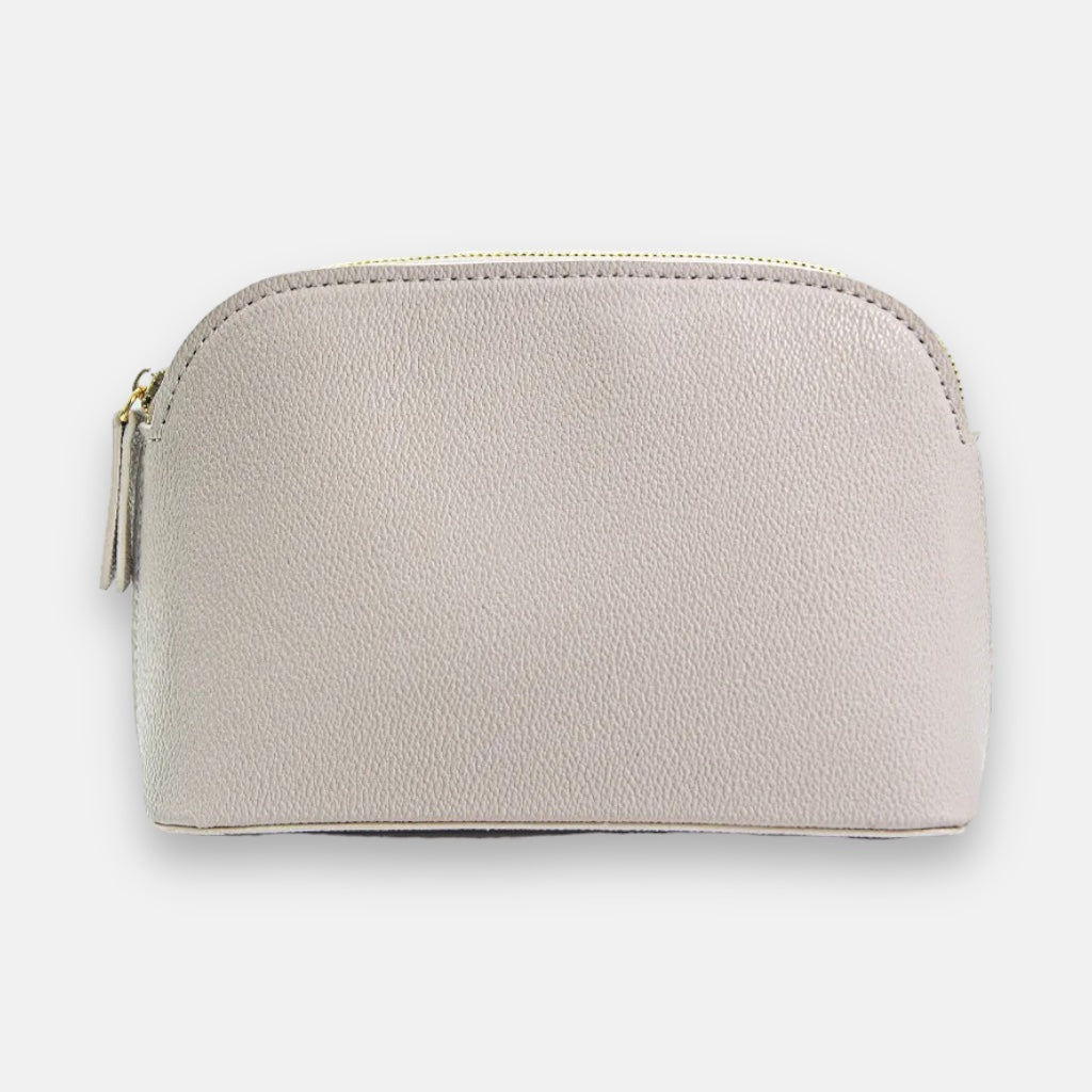 Beige Makeup Bag