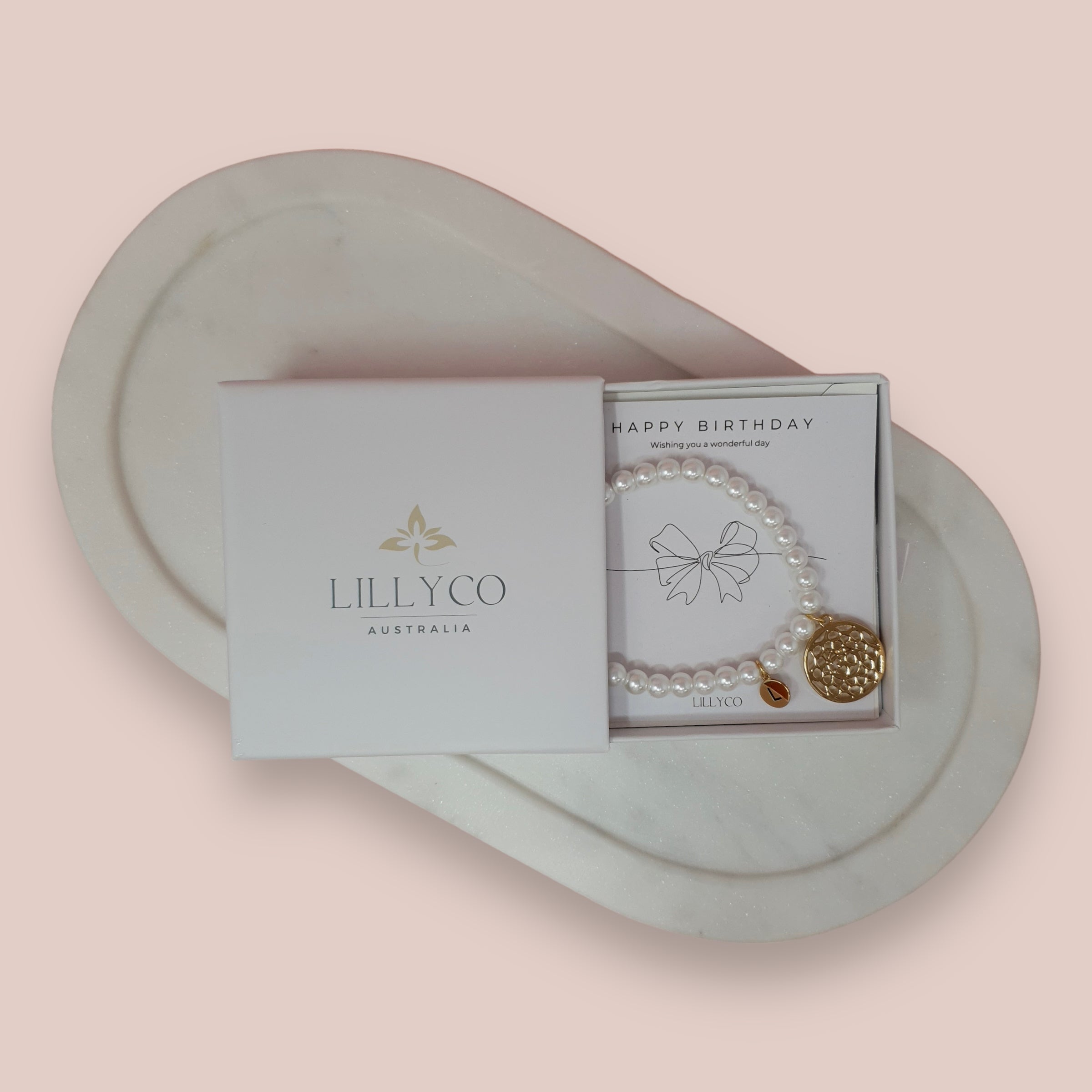 JEWELLERY GIFT BOX | Happy Birthday #2 Boxed Gold Bracelet