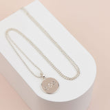 Silver XOX Long Necklace
