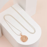 Silver & Rose Gold XOX Long Necklace