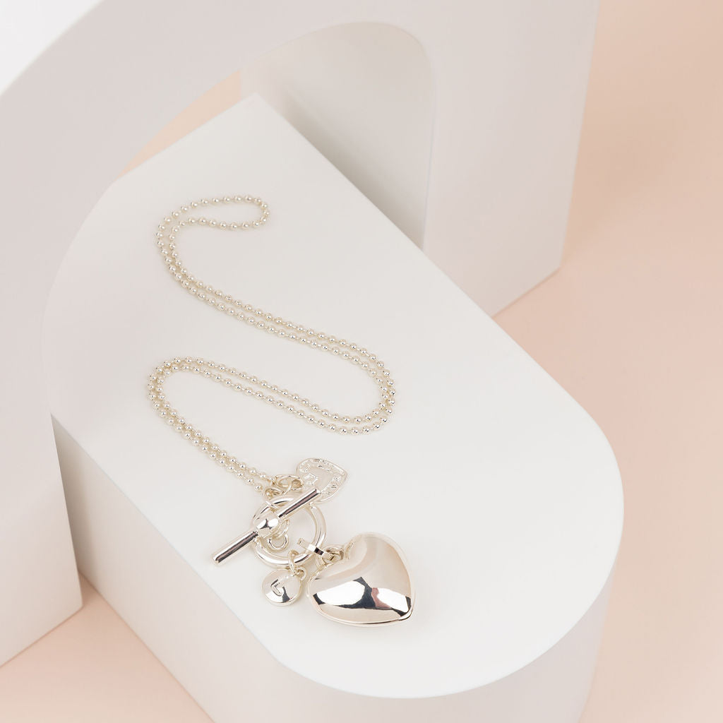 LIMITED EDITION | SHORT | Silver Heart Necklace