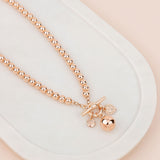 LIMITED EDITION | SHORT | Rose Gold Ball Necklace