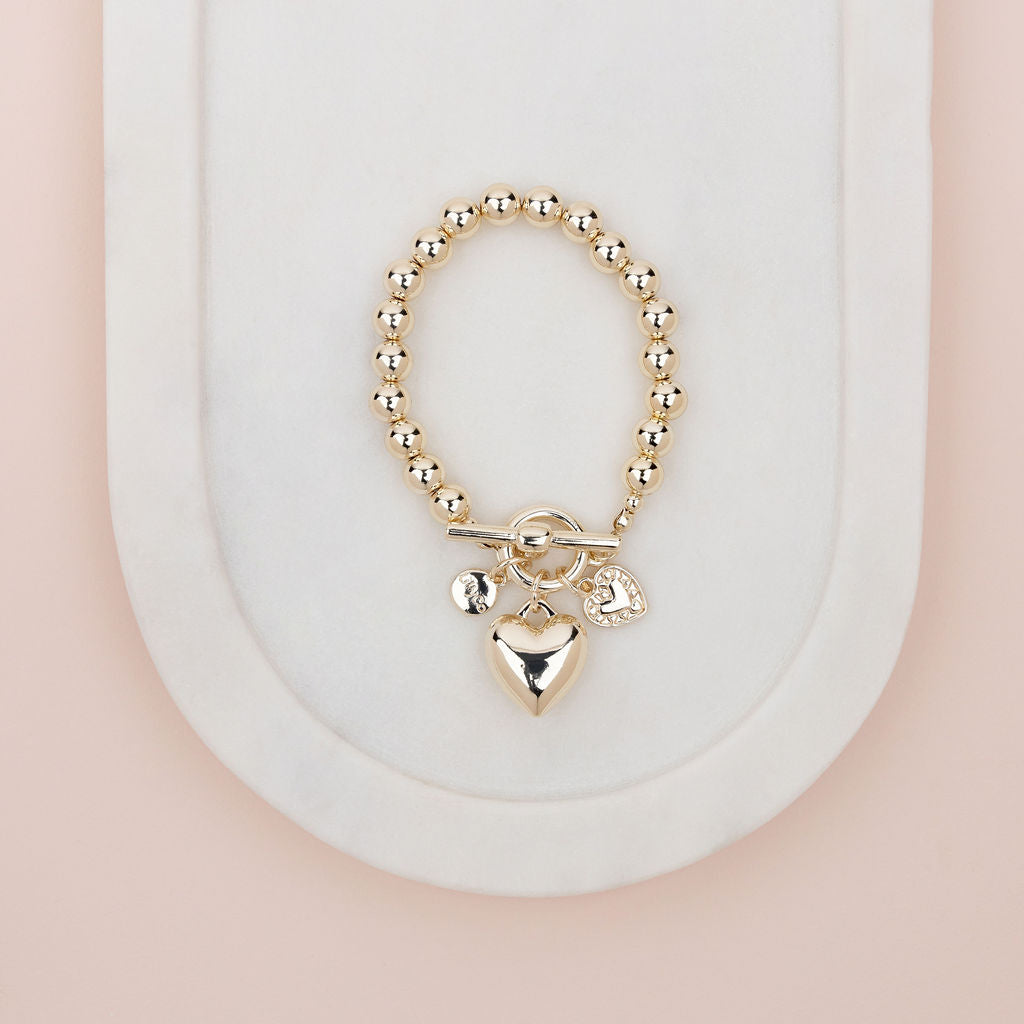 LIMITED EDITION | Light Gold Heart Bracelet