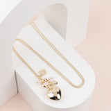 LIMITED EDITION | Light Gold Heart Long Necklace