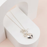LIMITED EDITION | Long Silver Heart Necklace