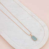 Turquoise Stone Adjustable Long Necklace