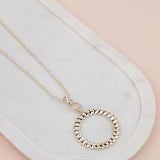 Light Gold Heart Ring Long Necklace