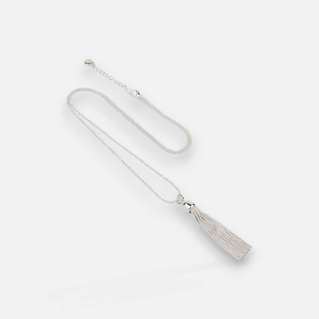 Silver J1 Favourite Tassel Necklace