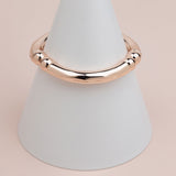 Rose Gold Stretch Bangle with Ball Beads