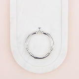 Silver Stretch Bangle with Balls Beads