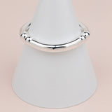 Silver Stretch Bangle with Balls Beads