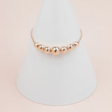 Adjustable Rose Gold Bead Bracelet