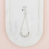 Adjustable Silver Bead Bracelet