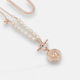 LIMITED EDITION | Rose Gold & Fresh Water Pearl Coin Necklace