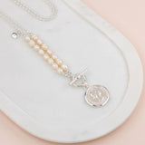 LIMITED EDITTION | Silver & Fresh Water Pearl Coin Necklace