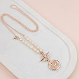 LIMITED EDITION | Rose Gold & Fresh Water Pearl Coin Necklace