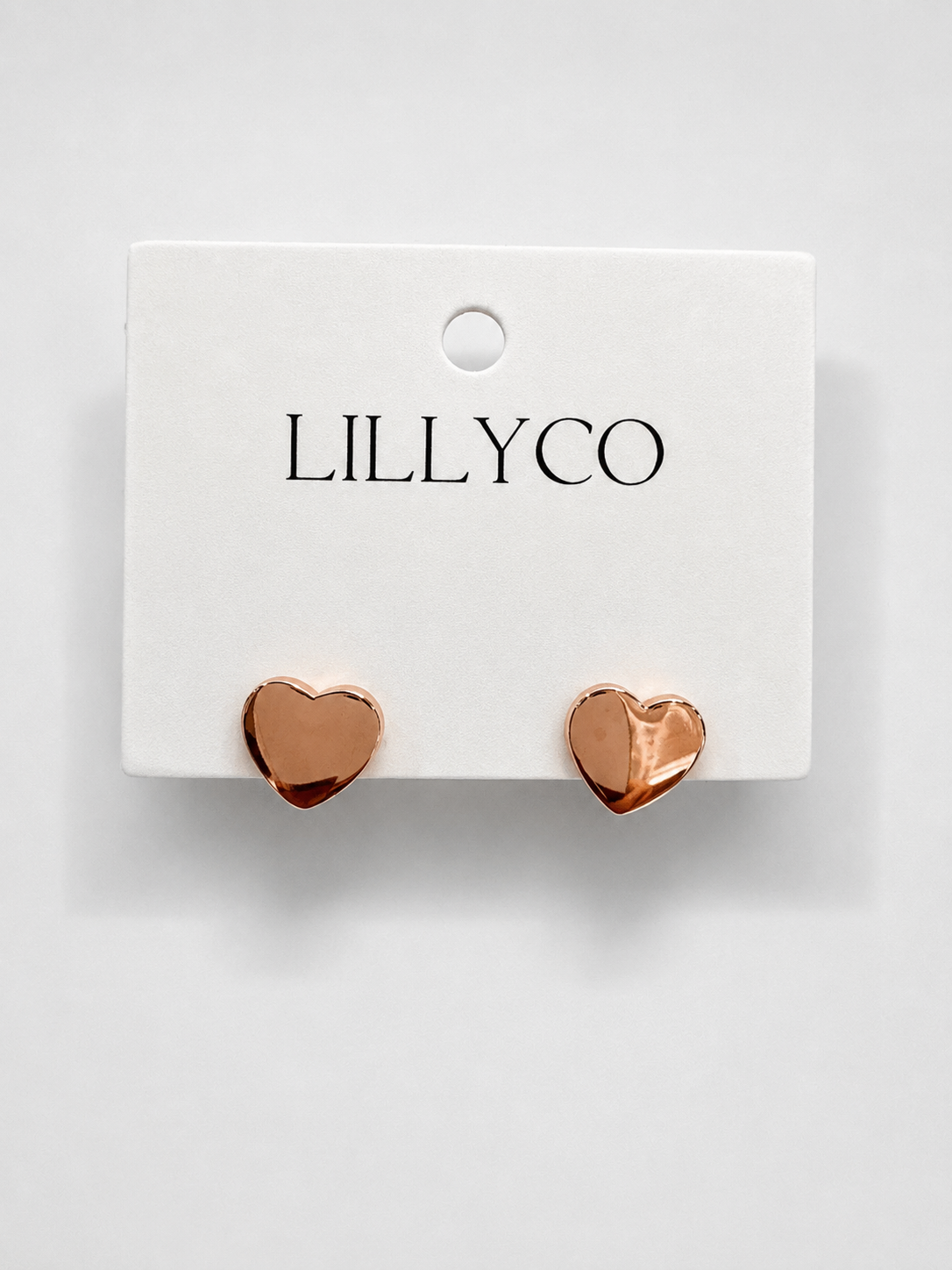 Fine | Rose Gold Heart Earring