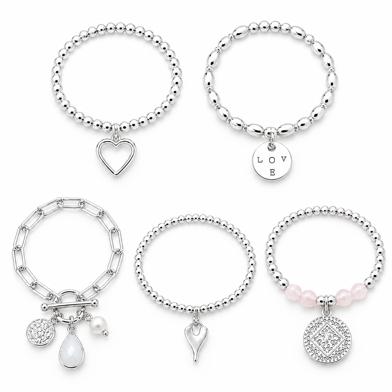 Mystery Pack | x5 BRACELETS | SILVER