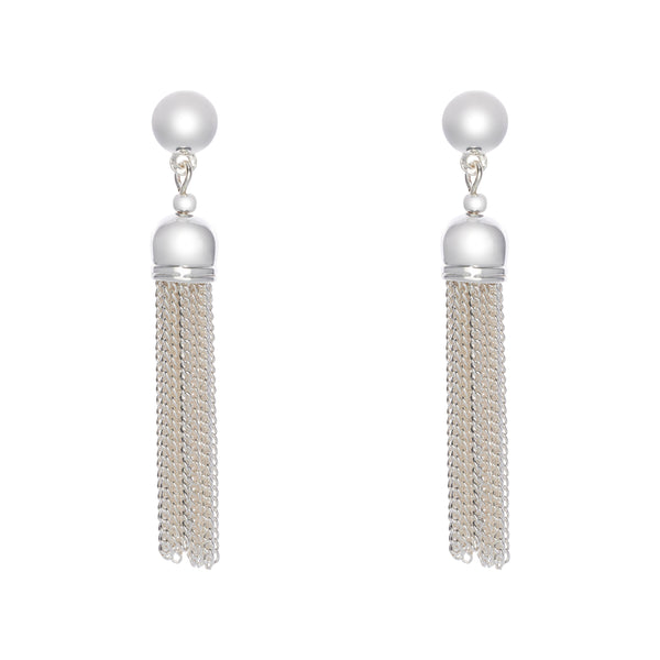 Fine | Silver Tassel Earring