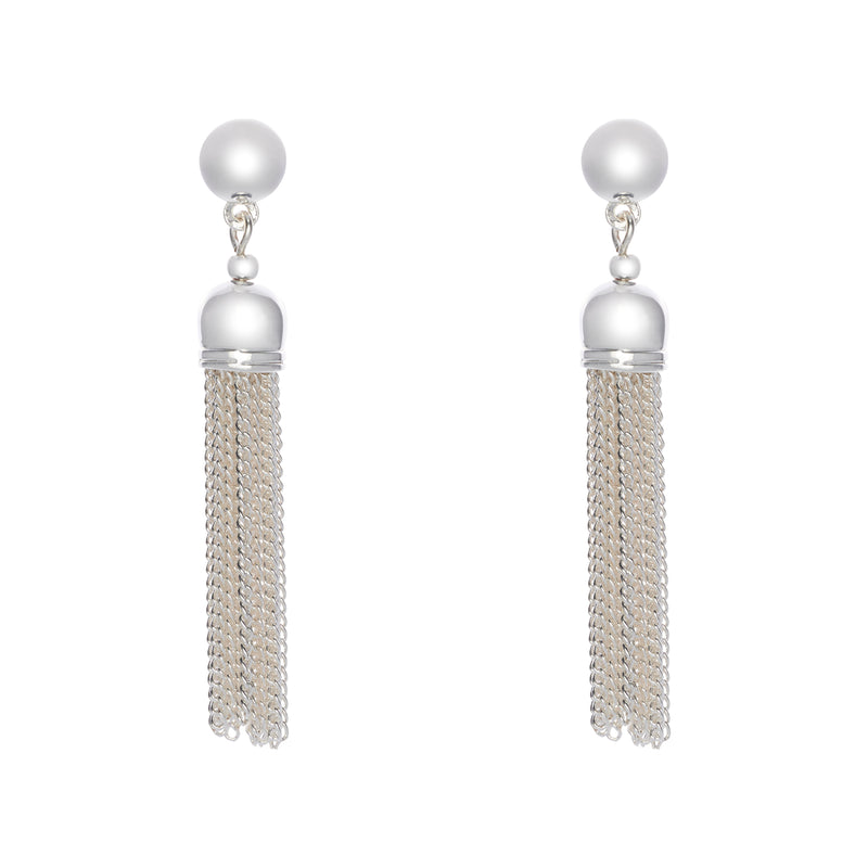 Fine | Silver Tassel Earring