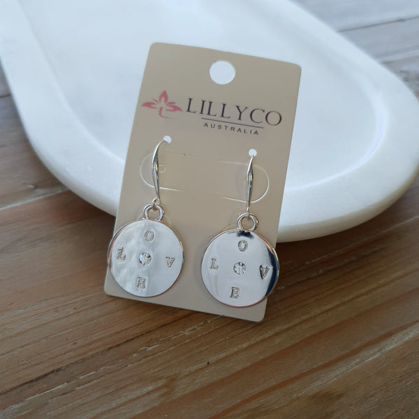 LOVE COLLECTION | Silver "LOVE" Earring
