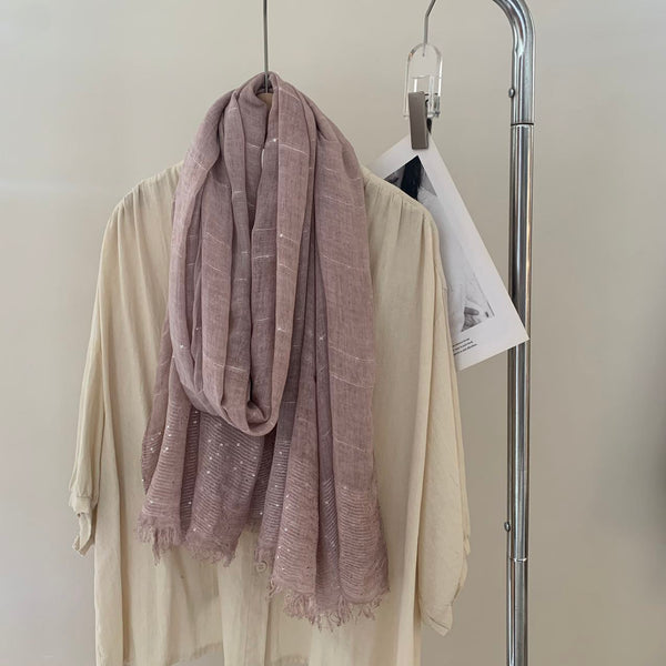 Ladies | Beautiful Pink Sequent Scarf