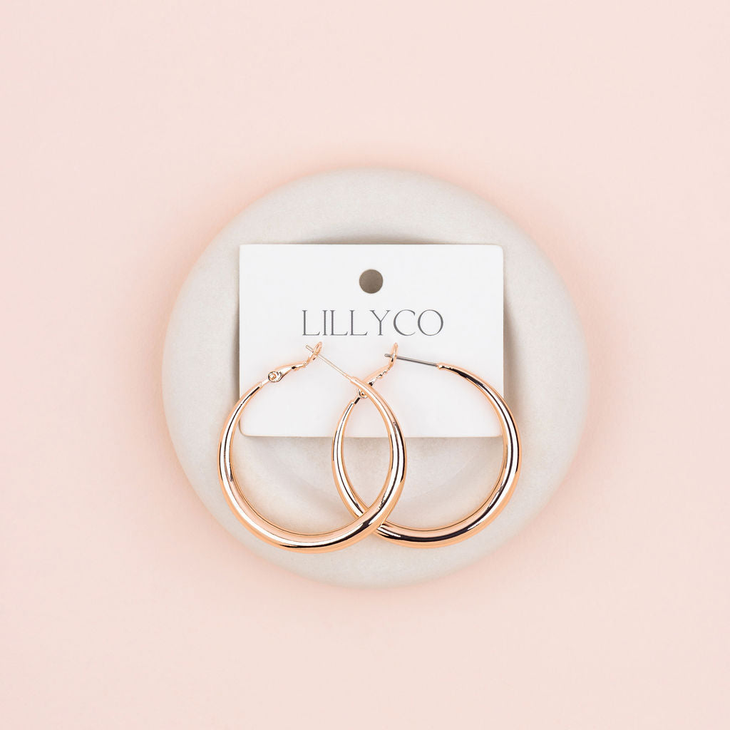 Favourite Rose Gold Hoop Earring