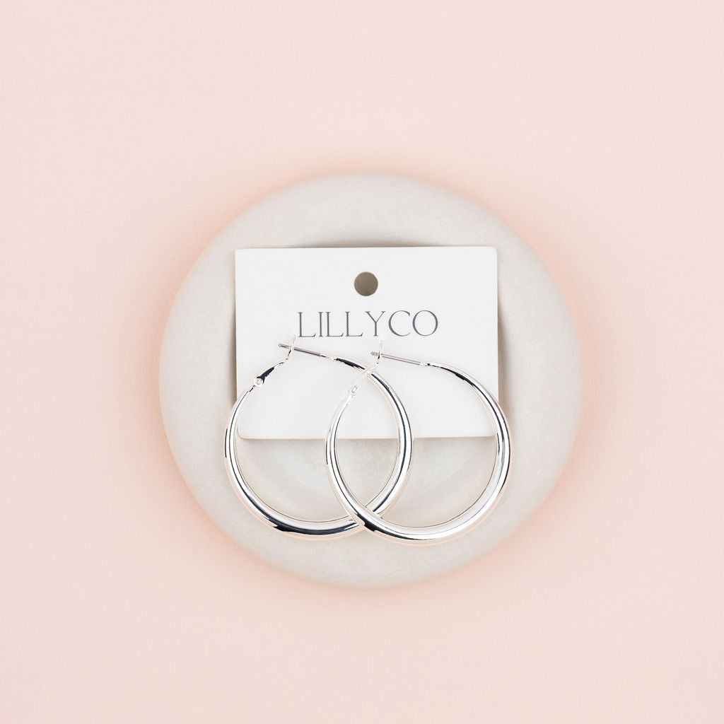 Favourite Silver Hoop Earring