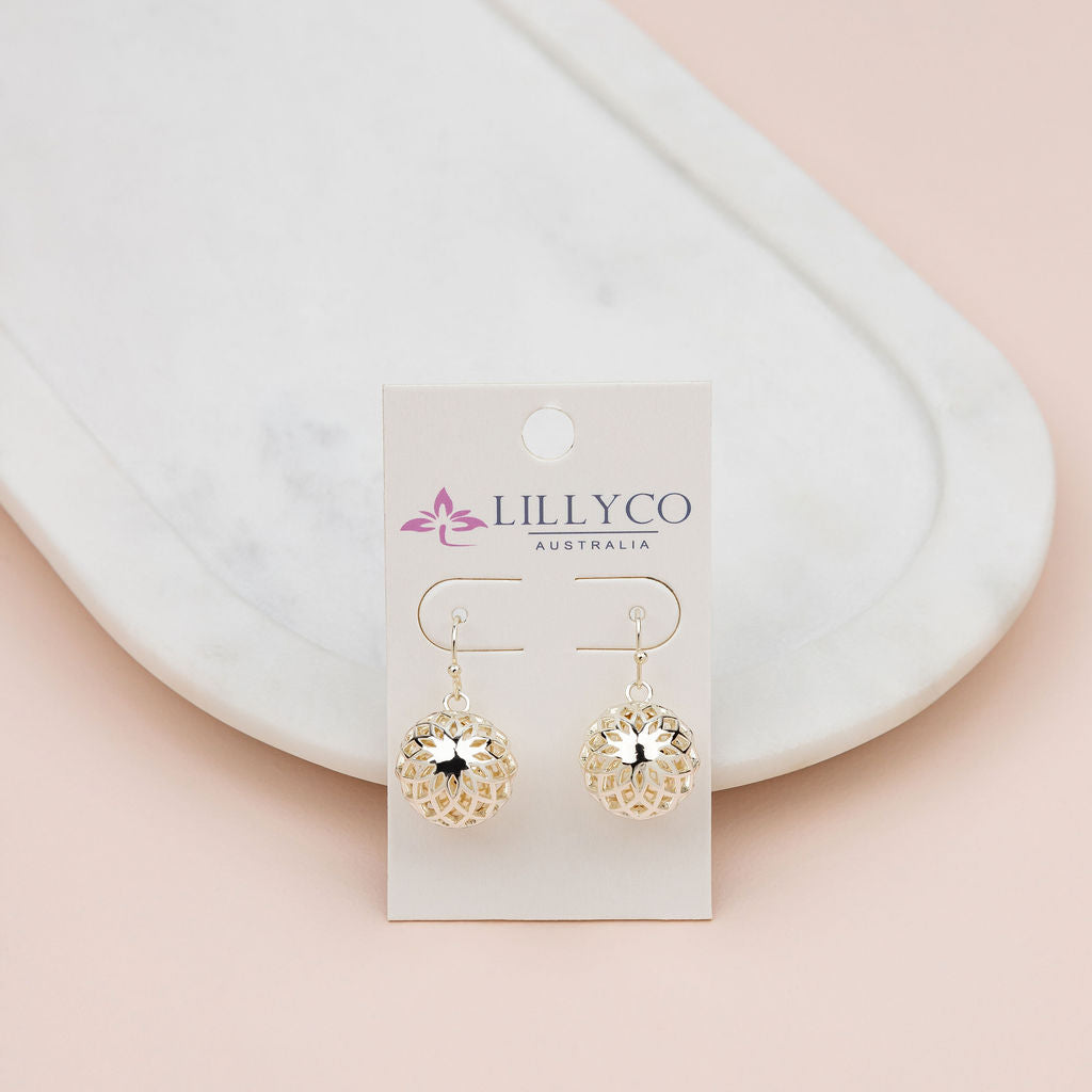 Light Gold Happy Harmony Ball Earring