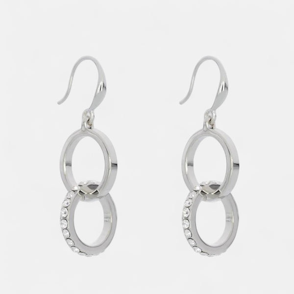 Fine | Silver Link & Bling Earring