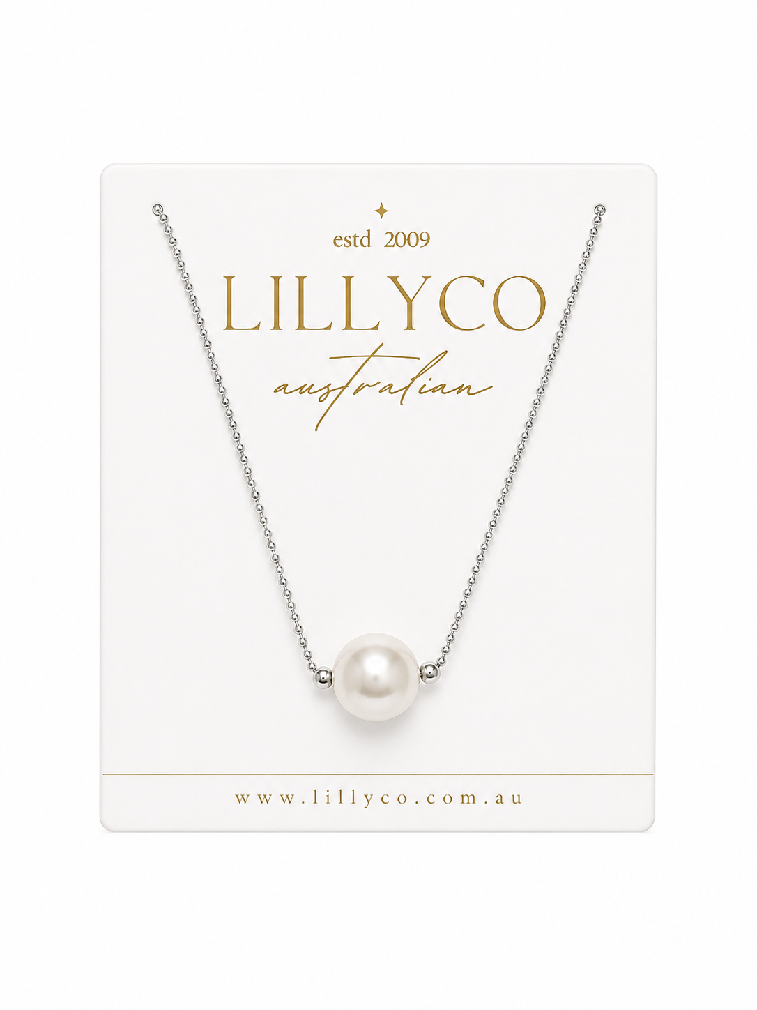 Fine | Short Silver Pearl Necklace