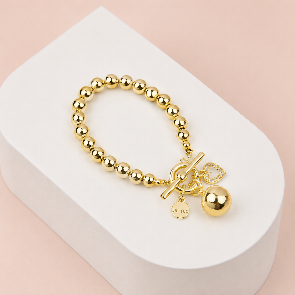 Yellow Gold Ball Bracelet