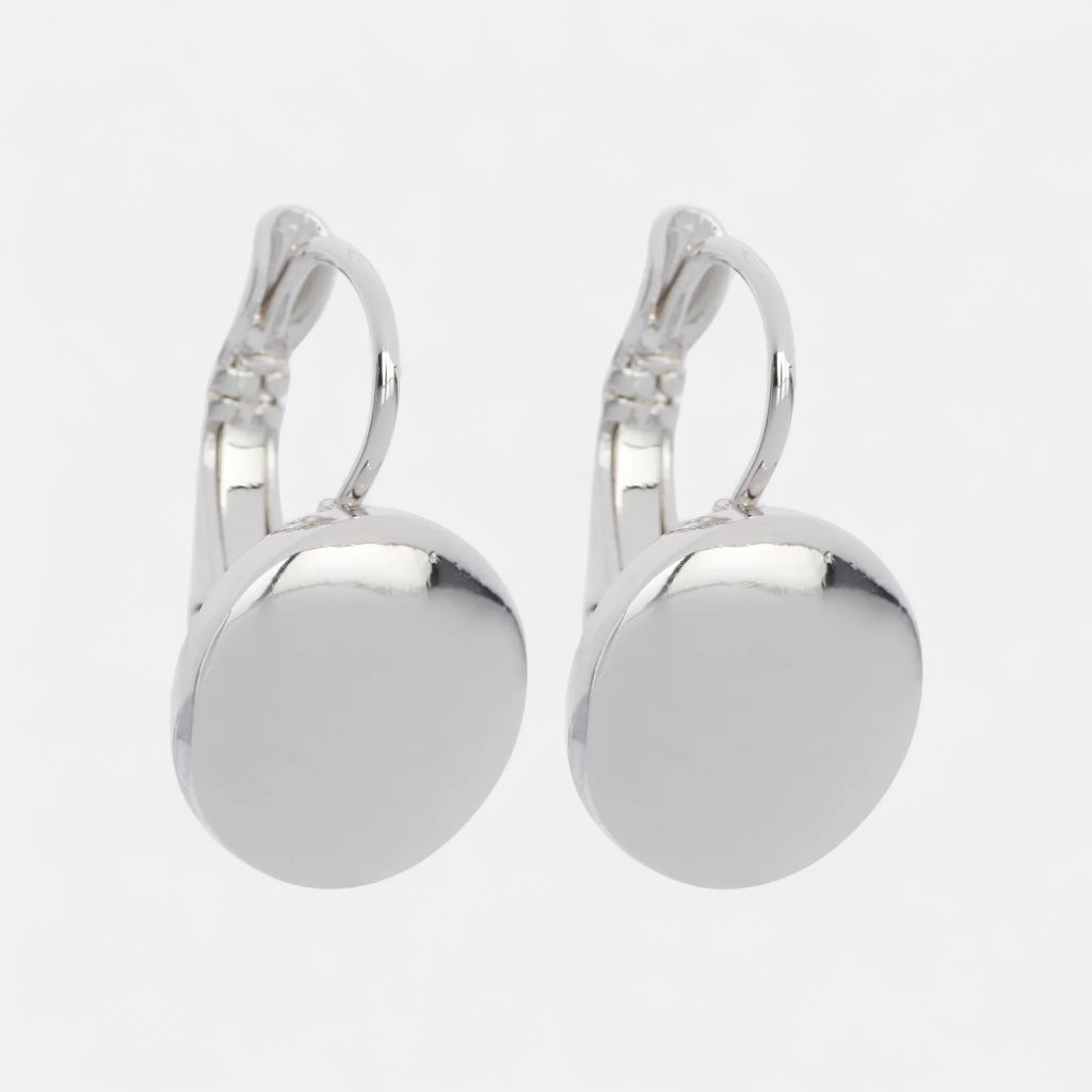 Fine | Silver Disc Earring