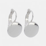 Fine | Silver Disc Earring