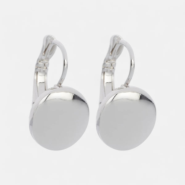 Fine | Silver Disc Earring