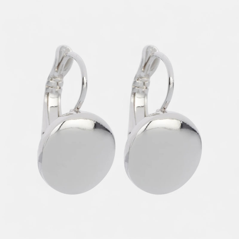 Fine | Silver Disc Earring