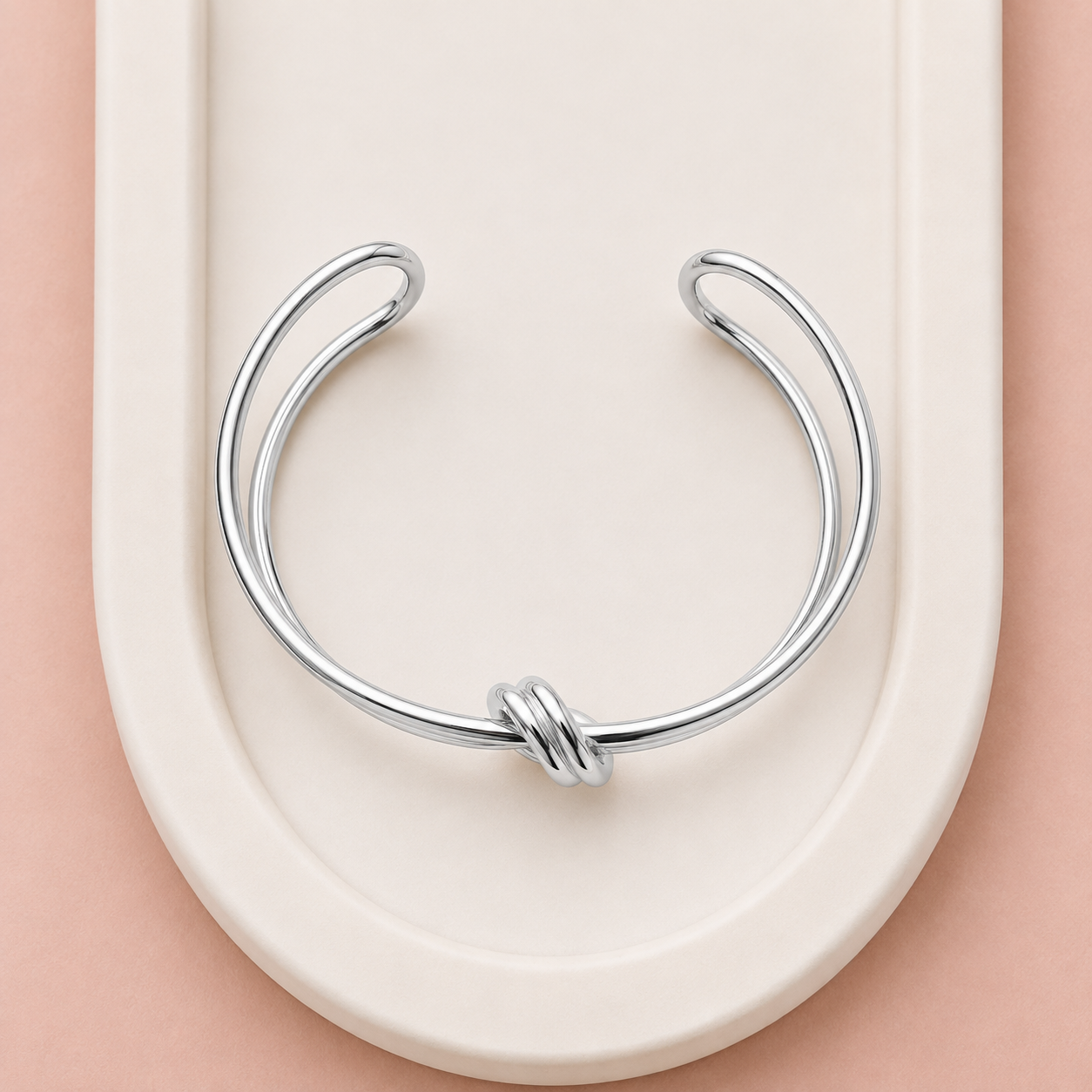 Silver Knot Bangle