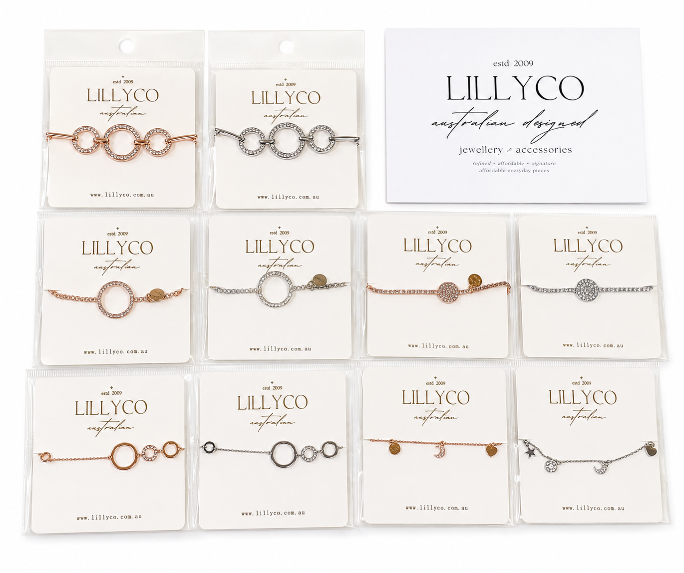 Bundles | x5 Silver & x5 Rose Gold | Fine Range Bracelets | Hang Sell