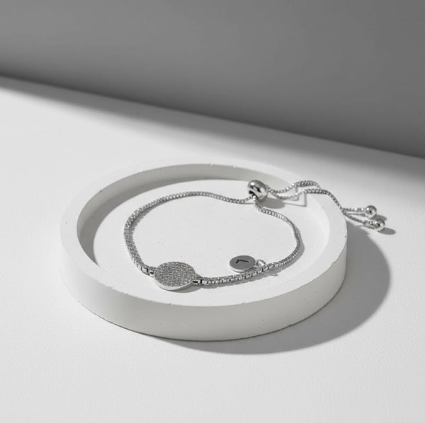 Fine | Silver Round Bling Bracelet