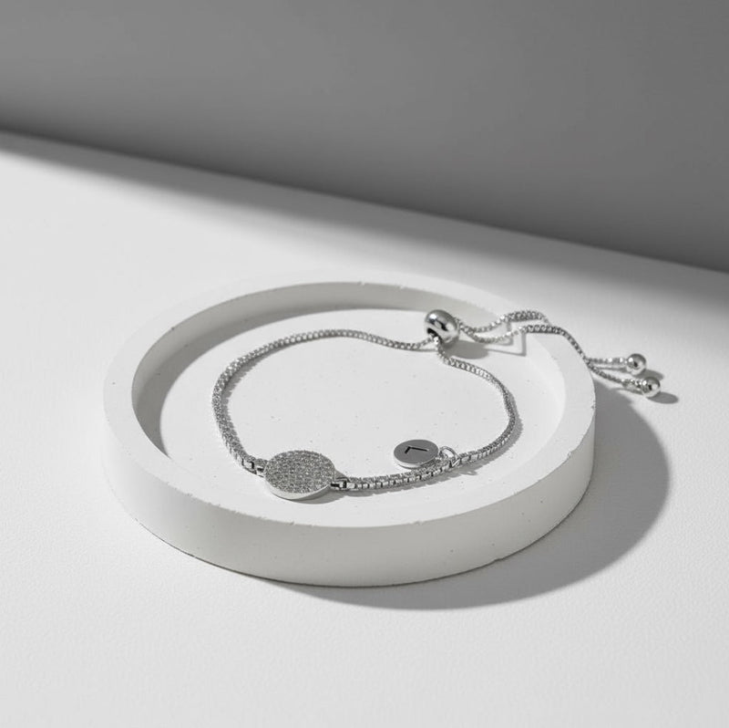 Fine | Silver Round Bling Bracelet
