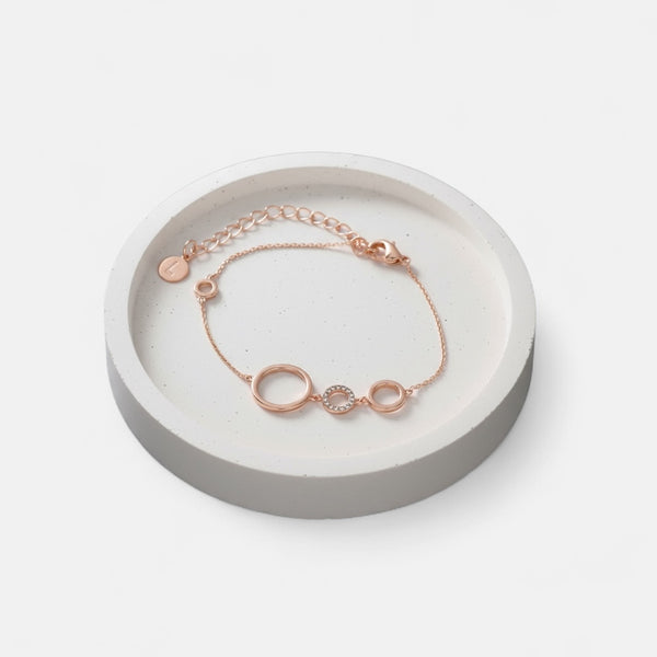 Fine | Rose Gold 3 Ring Bracelet