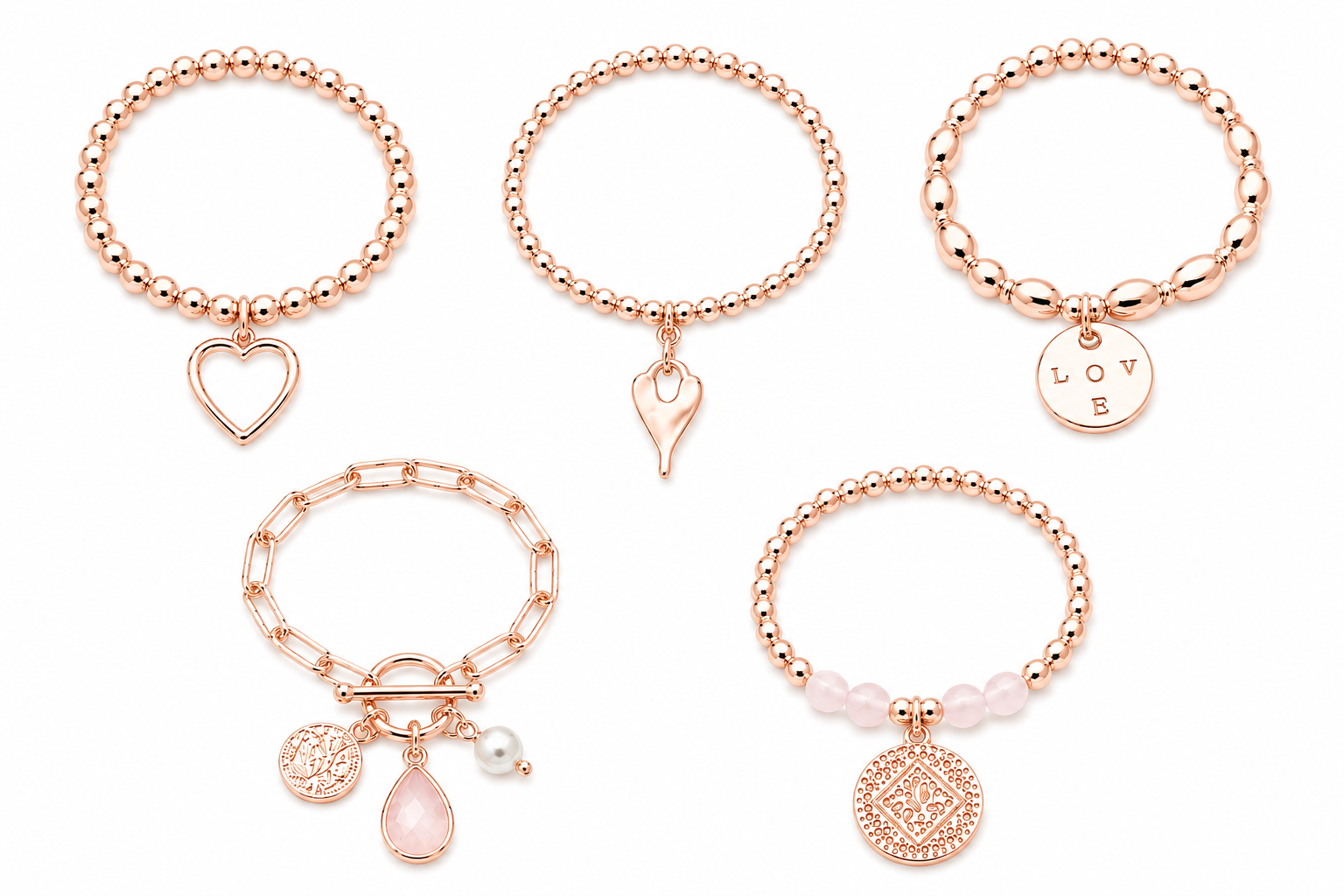 Mystery Pack | x5 BRACELETS | ROSE GOLD