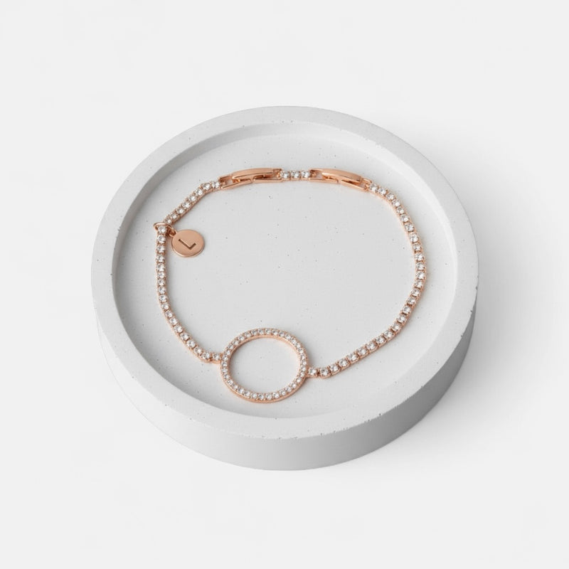 Fine | Rose Gold Bling Ring Adjustable Bracelet