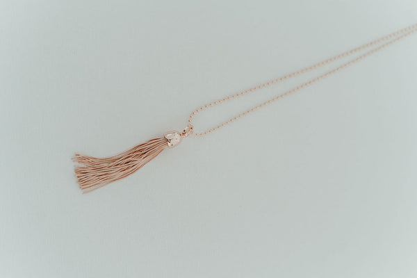 Rose Gold J1 Favourite Tassel Necklace
